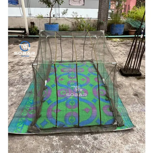 Pop up Folding Moshari Double Light Olive - Image 2